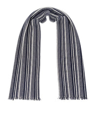 Missoni Missoni Black White Classic Chevron Cotton Scarf