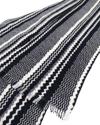 Missoni Missoni Black White Classic Chevron Cotton Scarf