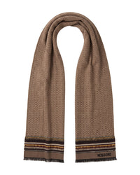 Missoni Missoni Brown Classic Pattern Wool Scarf