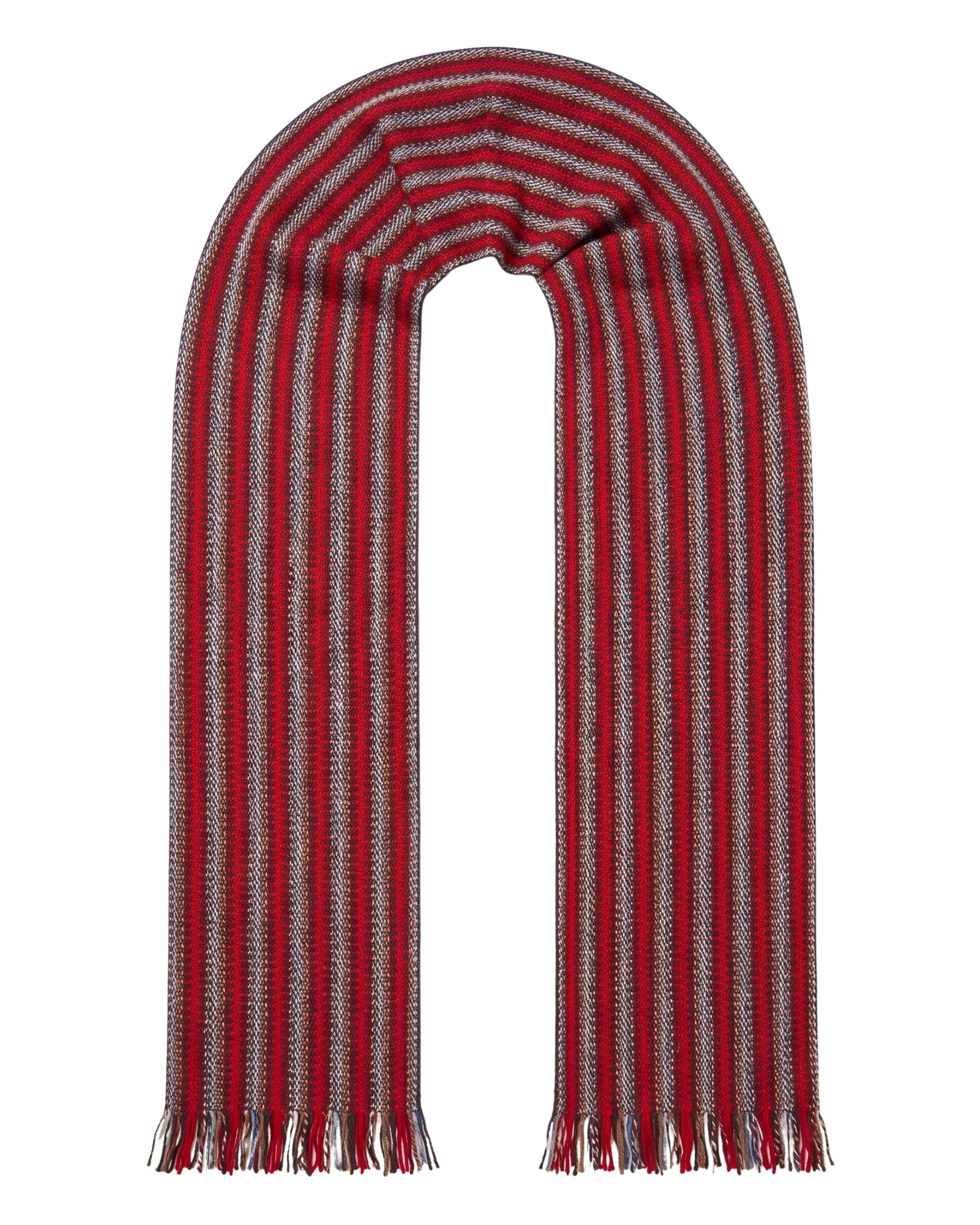 Missoni Missoni Red Classic Chevron Cotton Scarf