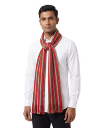 Missoni Missoni Red Classic Chevron Cotton Scarf