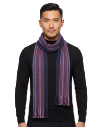 Missoni Missoni Royal Blue Classic Chevron Wool Blend Scarf