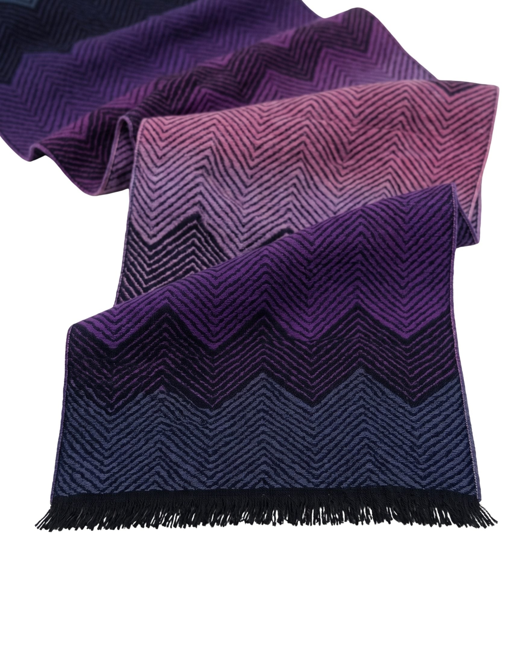 Missoni Missoni Purple Classic Chevron  WoolScarf