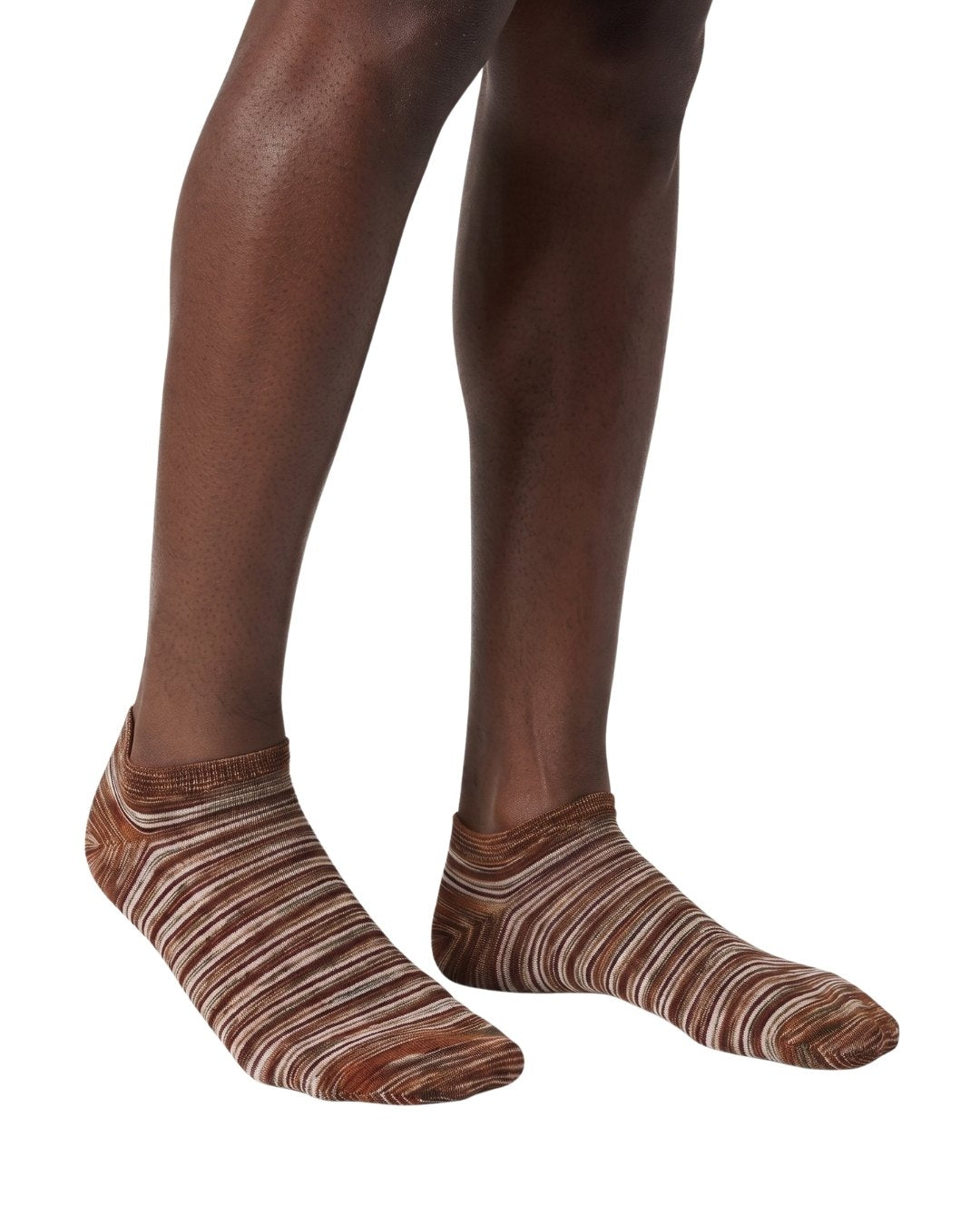 Missoni Missoni Terracota Mens Melange Knit Ankle Socks-