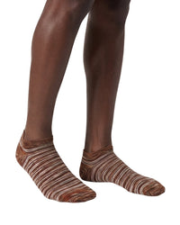 Missoni Missoni Terracota Mens Melange Knit Ankle Socks-