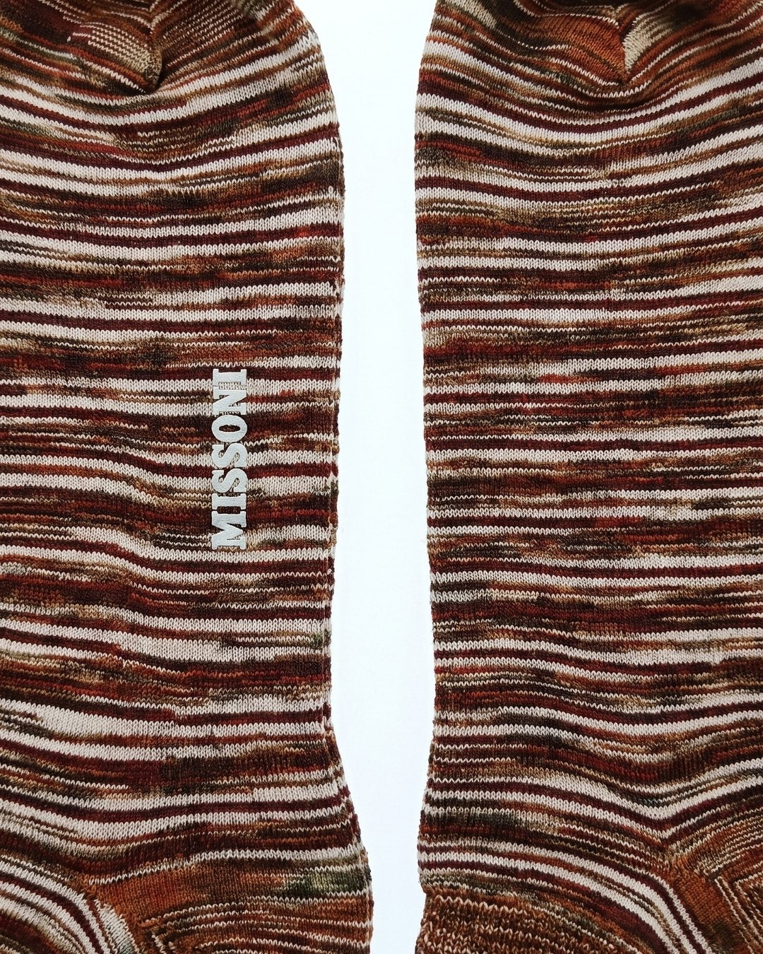 Missoni Missoni Terracota Mens Melange Knit Ankle Socks-