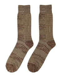 Missoni Missoni Camel Mens Textured Melange Knit Crew Socks-