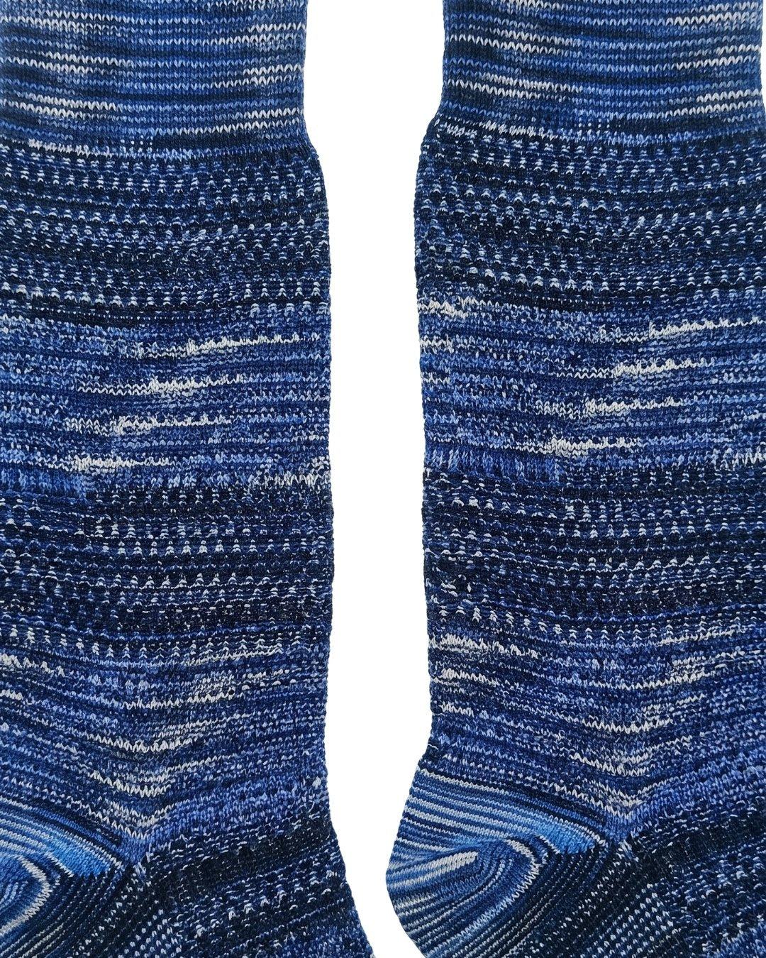 Missoni Missoni Midnight Blue Mens Textured Melange Knit Crew Socks-