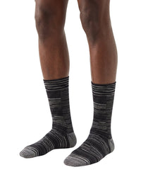 Missoni Missoni Black Mens Textured Melange Knit Crew Socks-