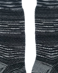Missoni Missoni Black Mens Textured Melange Knit Crew Socks-