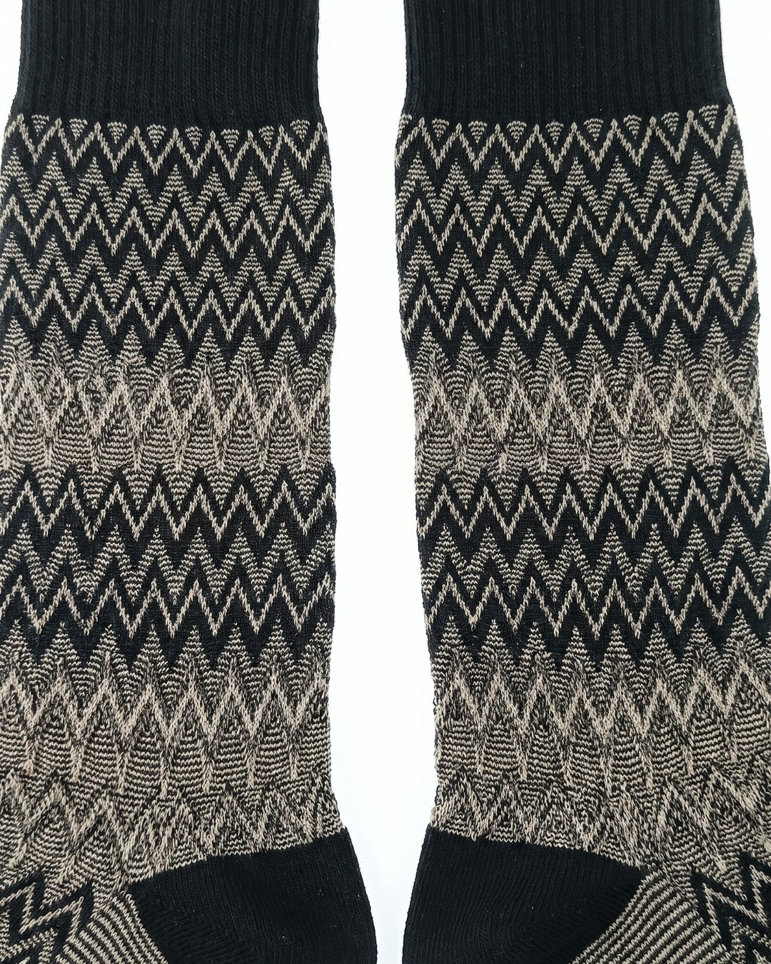 Missoni Missoni Black Mens Chevron Melange Crew Socks-