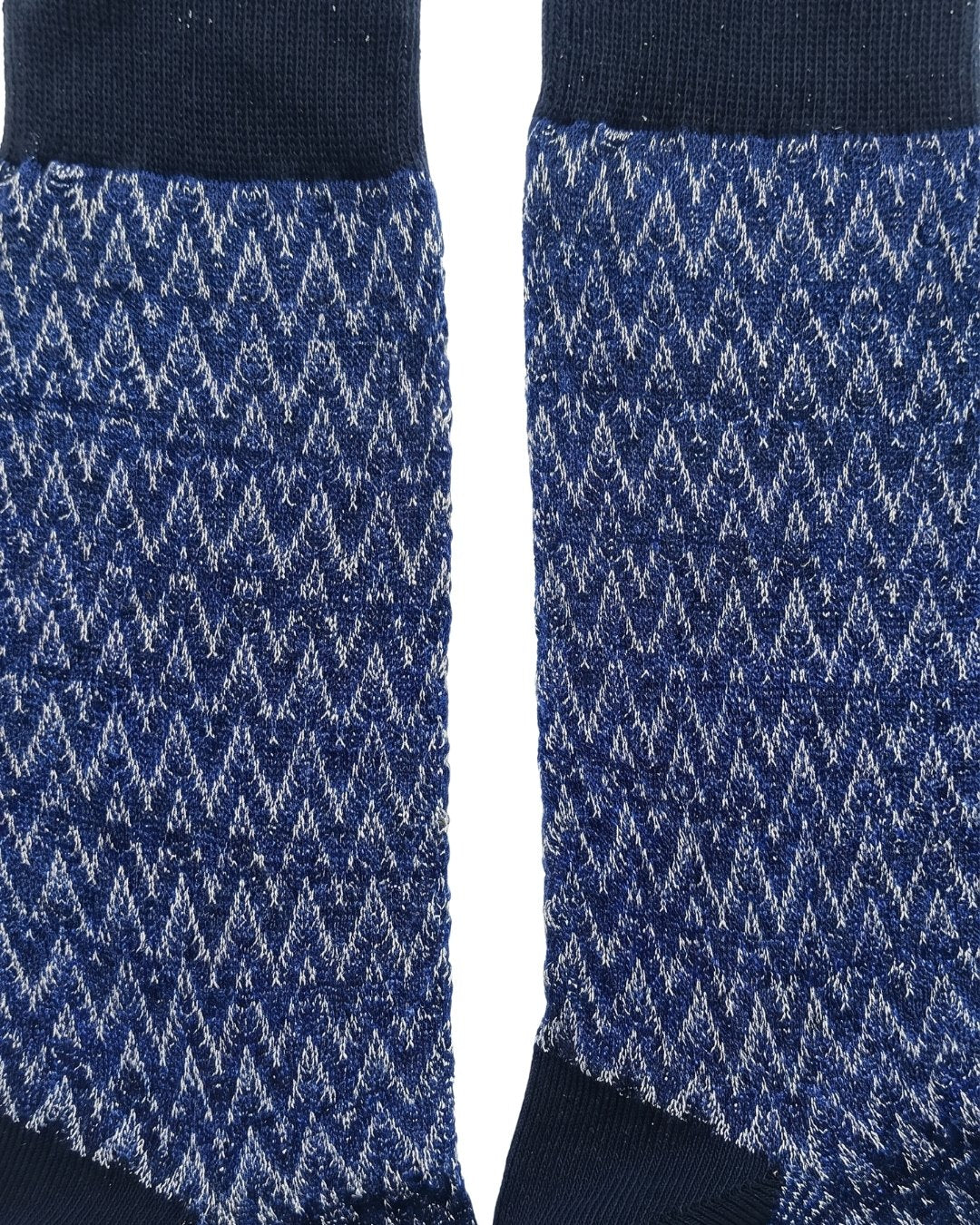 Missoni Missoni Navy Purple Mens Stripe Crew Socks-