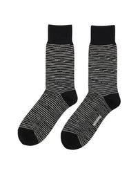 Missoni Missoni Black  Mens Melange Stripe Crew Socks-