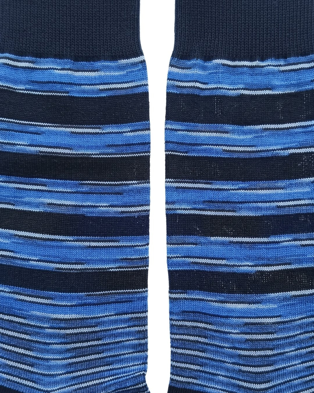 Missoni Missoni Blue  Mens Melange Stripe Crew Socks-M