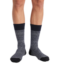 Missoni Missoni Charcoal  Mens Chevron Melange Crew Socks-