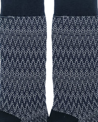 Missoni Missoni Charcoal  Mens Chevron Melange Crew Socks-