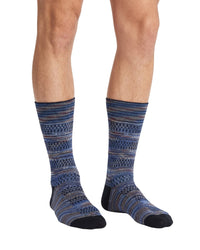Missoni Missoni Blue Mens Textured Melange Crew Socks-