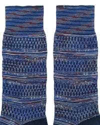 Missoni Missoni Blue Mens Textured Melange Crew Socks-