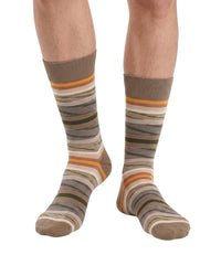 Missoni Missoni Beige  Mens Classic Stripe Crew Socks-