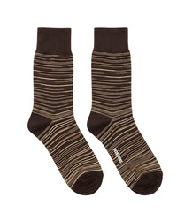 Missoni Missoni Brown Mens Classic Stripe Crew Socks-