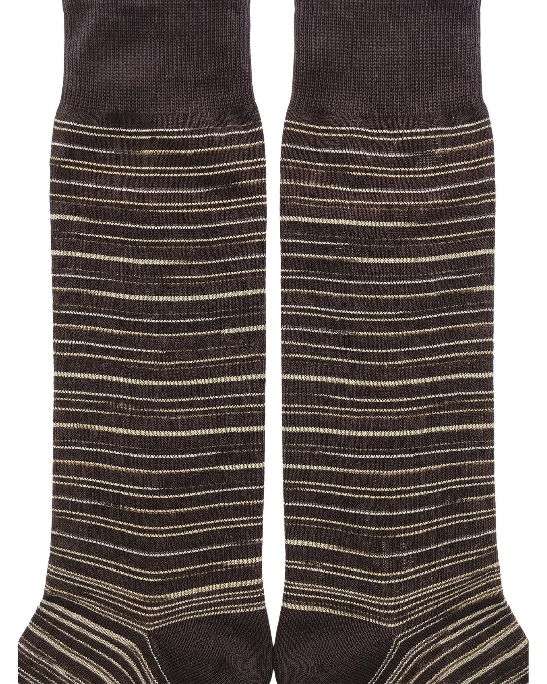 Missoni Missoni Brown Mens Classic Stripe Crew Socks-