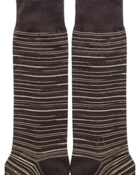 Missoni Missoni Brown Mens Classic Stripe Crew Socks-