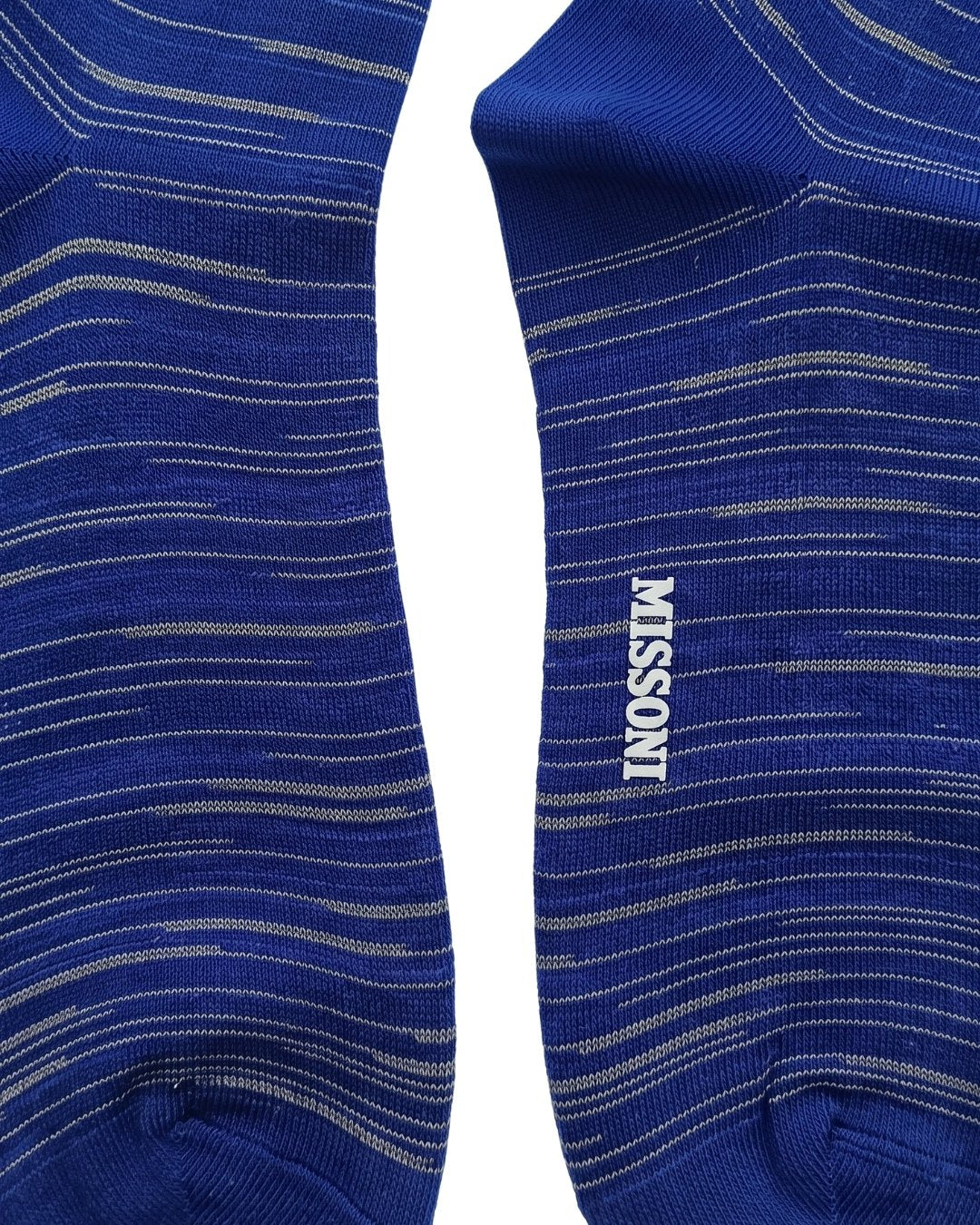 Missoni Missoni Royal Blue Mens Classic Stripe Crew Socks-