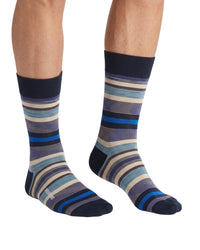 Missoni Missoni Blue Navy Mens Classic Stripe Crew Socks-