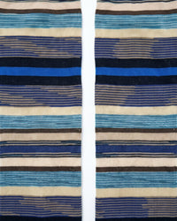 Missoni Missoni Blue Navy Mens Classic Stripe Crew Socks-
