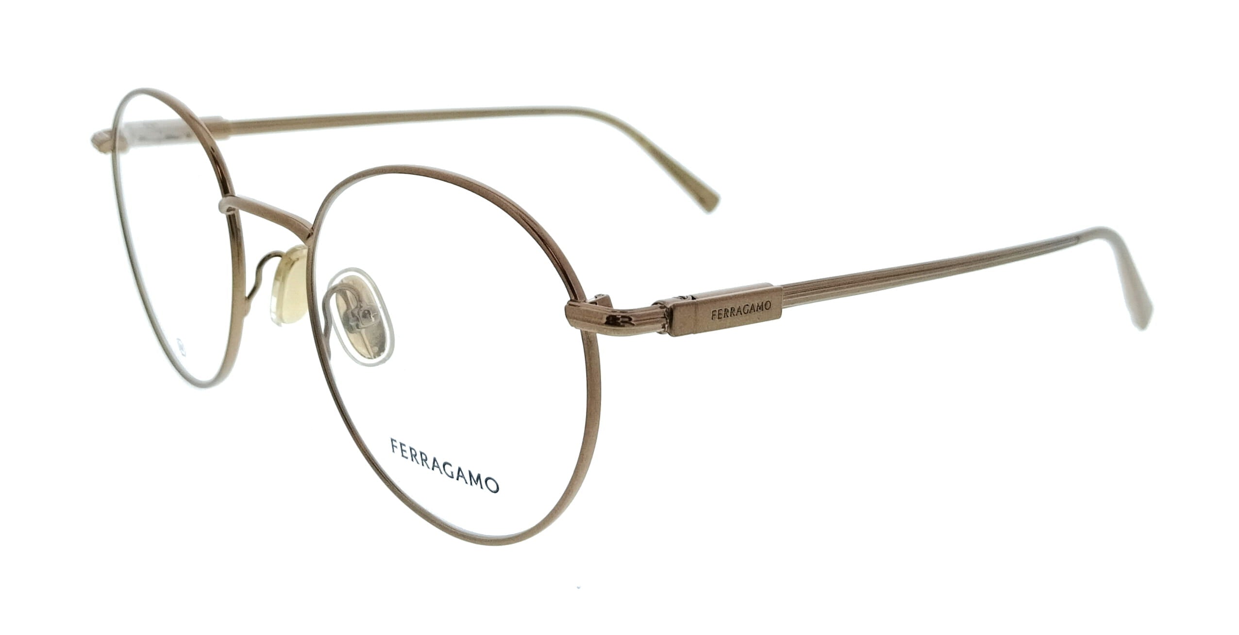 Salvatore Ferragamo Amber Gold Round SF2229 730 Eyeglasses