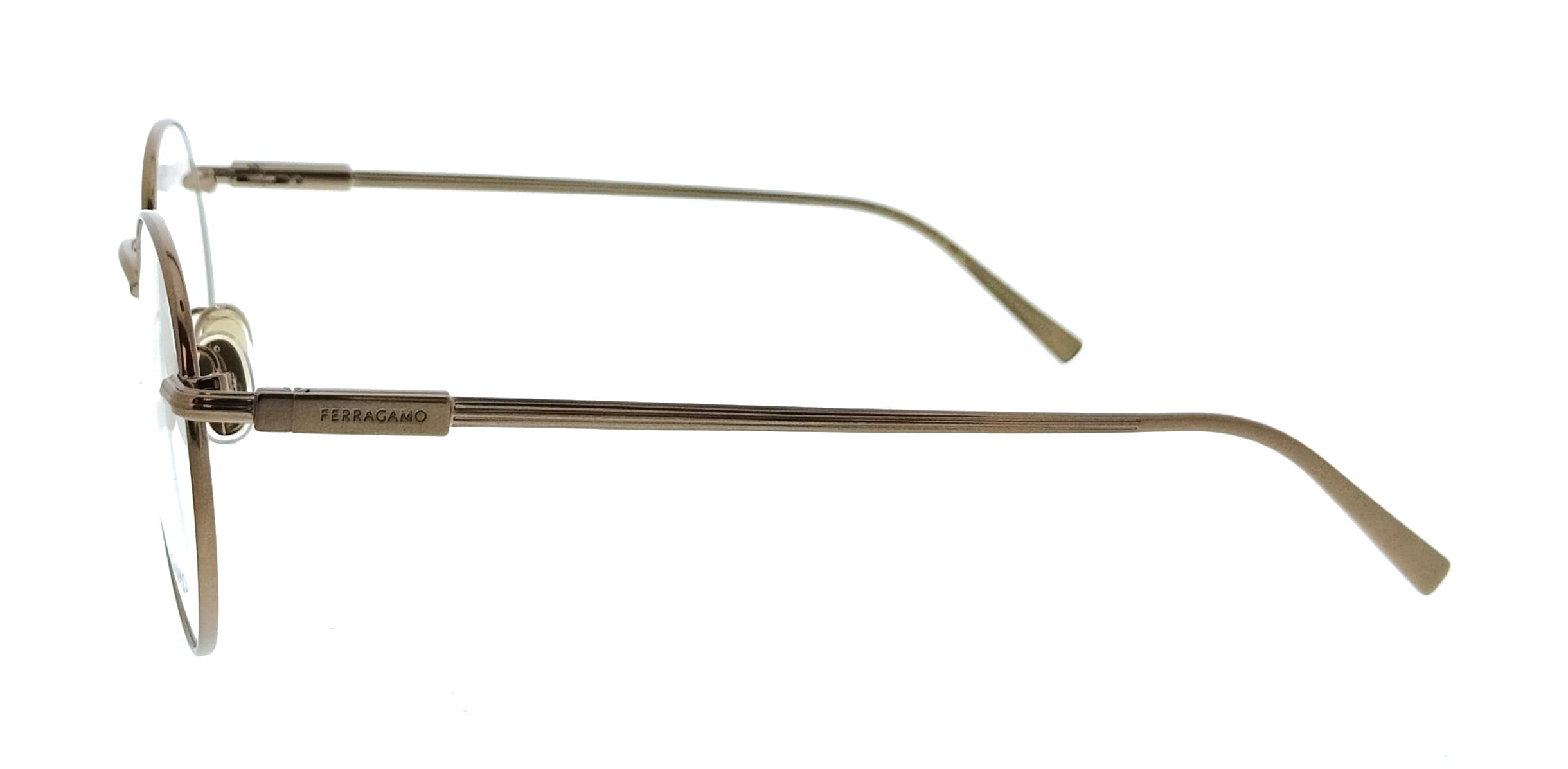 Salvatore Ferragamo Amber Gold Round SF2229 730 Eyeglasses