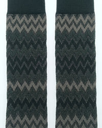 Missoni Missoni Charcoal  Mens Melange Chevron Crew Socks-M