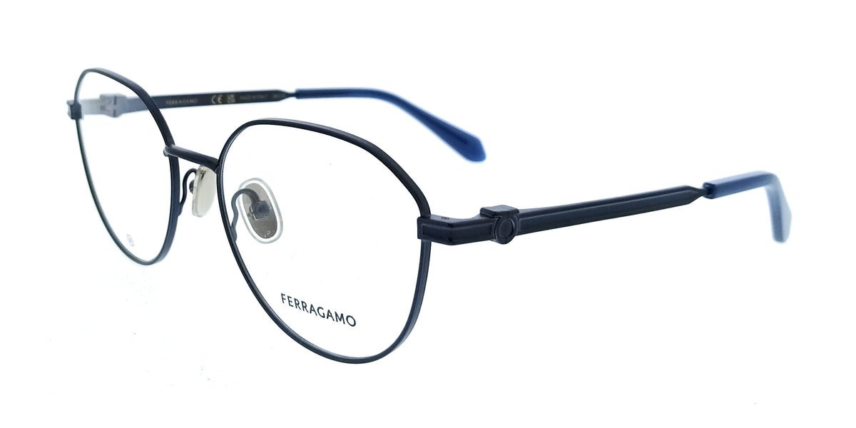 Salvatore Ferragamo Matte Blue Oval SF2236 414 Eyeglasses