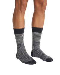 Missoni Missoni Charcoal  Mens Melange Stripe Crew Socks-L