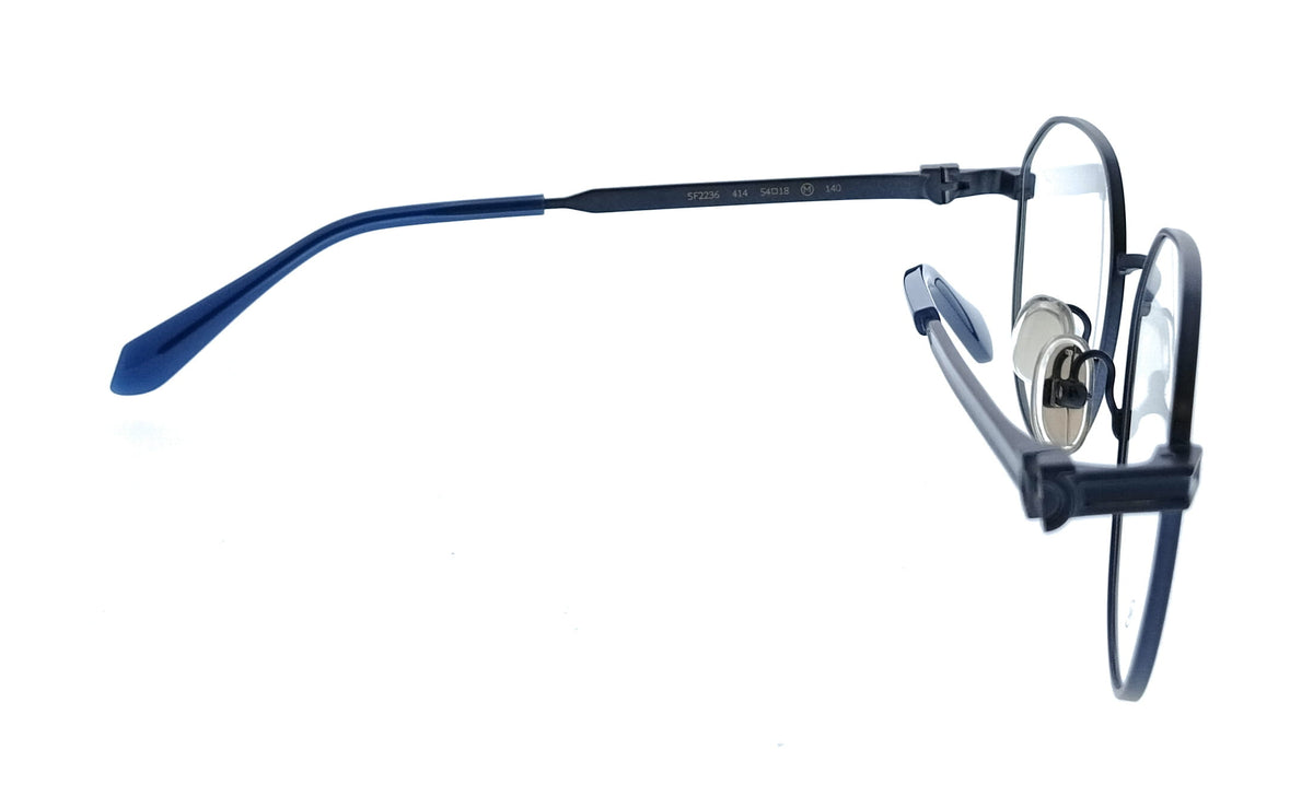 Salvatore Ferragamo Matte Blue Oval SF2236 414 Eyeglasses