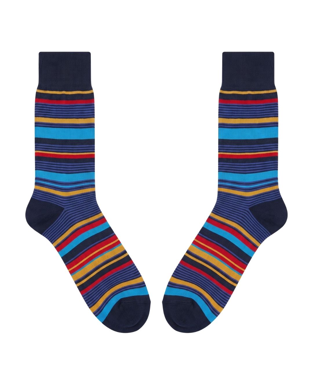 Missoni Missoni Multicolor Mens Classic Stripe Crew Socks-M