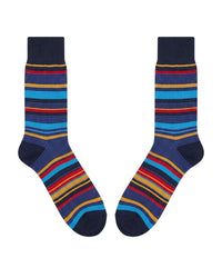 Missoni Missoni Multicolor Mens Classic Stripe Crew Socks-M