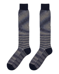 Missoni Missoni Blue Mens Classic Herringbone Dress Socks-M