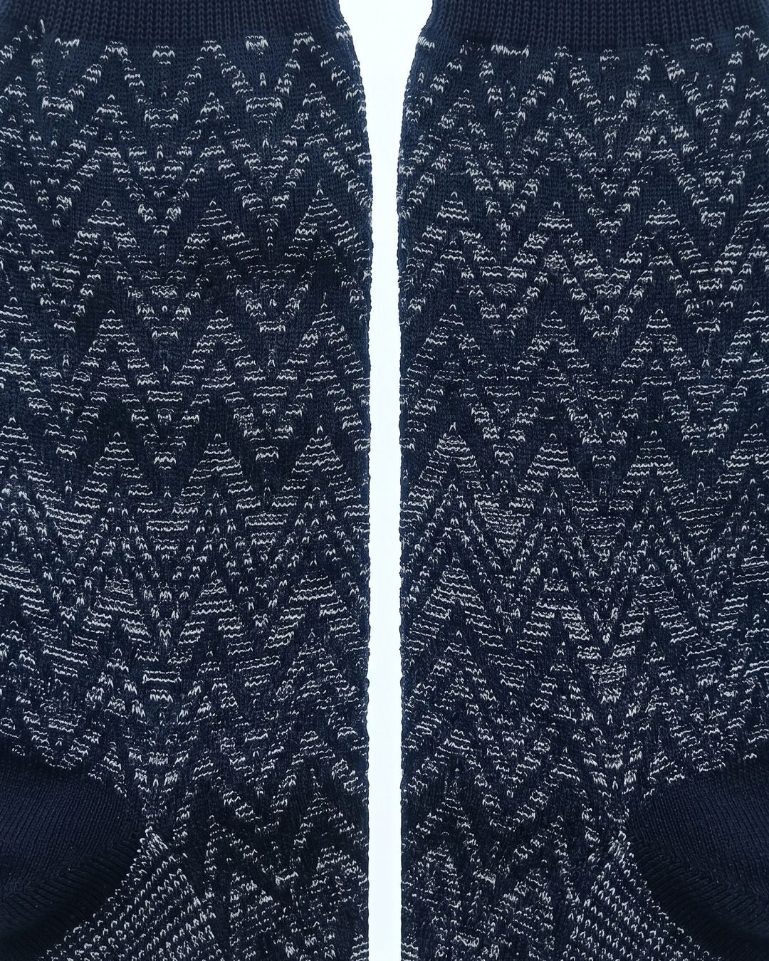 Missoni Missoni Charcoal  Mens Classic Chevron Crew Socks-S