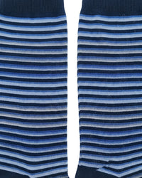 Missoni Missoni Deep Blue Mens Classic Stripe Crew Socks-