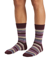 Missoni Missoni Plum Mens Stripe Crew Socks-