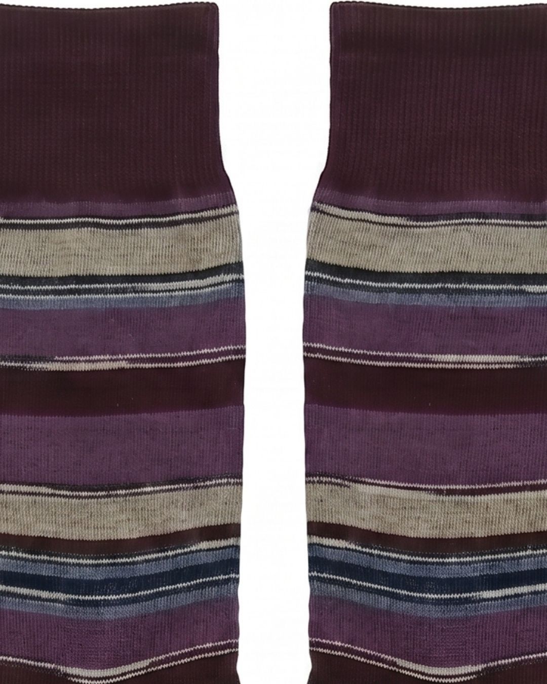 Missoni Missoni Plum Mens Stripe Crew Socks-