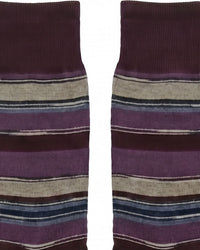 Missoni Missoni Plum Mens Stripe Crew Socks-