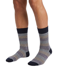 Missoni Missoni Black Multi Mens Stripe Crew Socks-