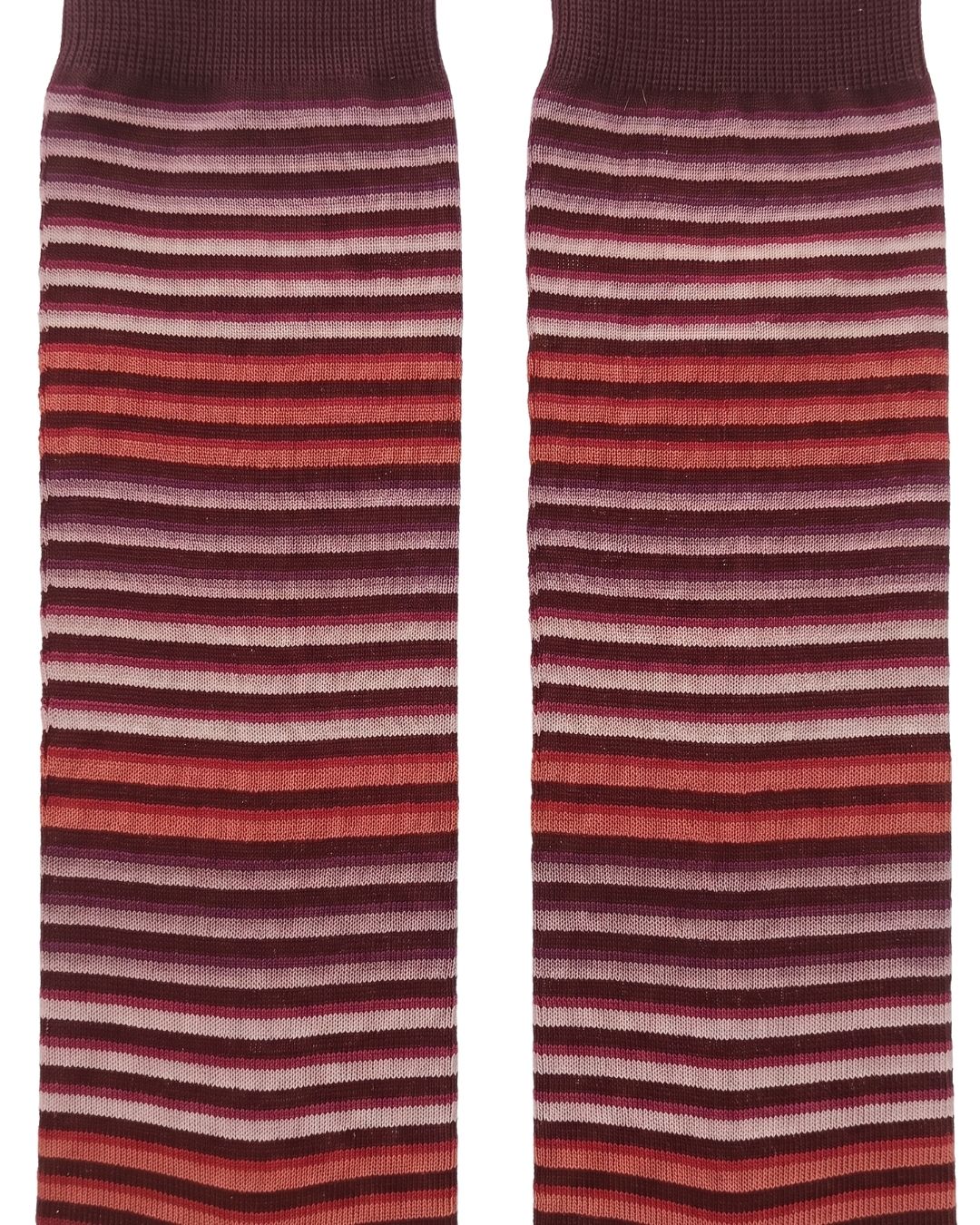 Missoni Missoni Pink Plum Mens Stripe Crew Socks-
