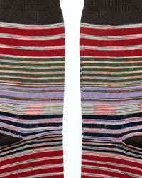 Missoni Missoni Brown Multi Mens Stripe Crew Socks-M