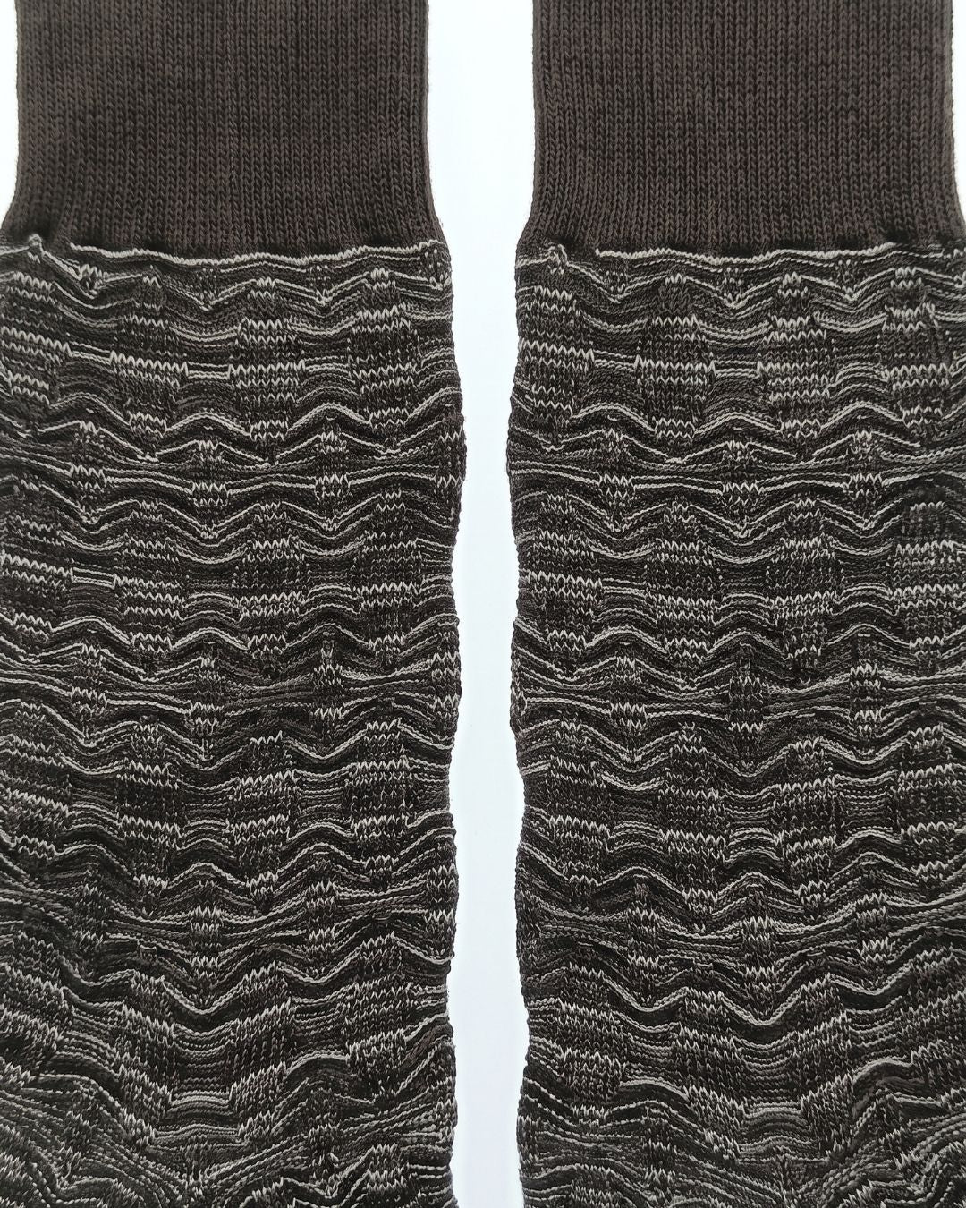 Missoni Missoni Espresso  Mens Textured Melange Crew Socks-