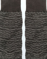 Missoni Missoni Espresso  Mens Textured Melange Crew Socks-