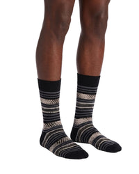 Missoni Missoni Black  Mens Textured Pattern Crew Socks-