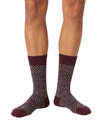 Missoni Missoni Plum Mens Chevron Crew Socks-